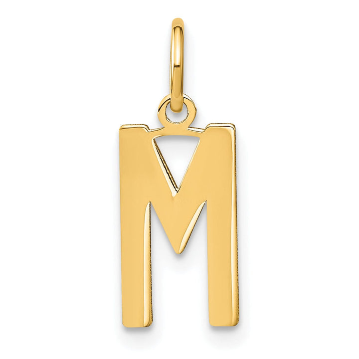 Lovely Rita's Pendants & Charms 14k Yellow Gold Women's Letter M Initial Charm Pendant
