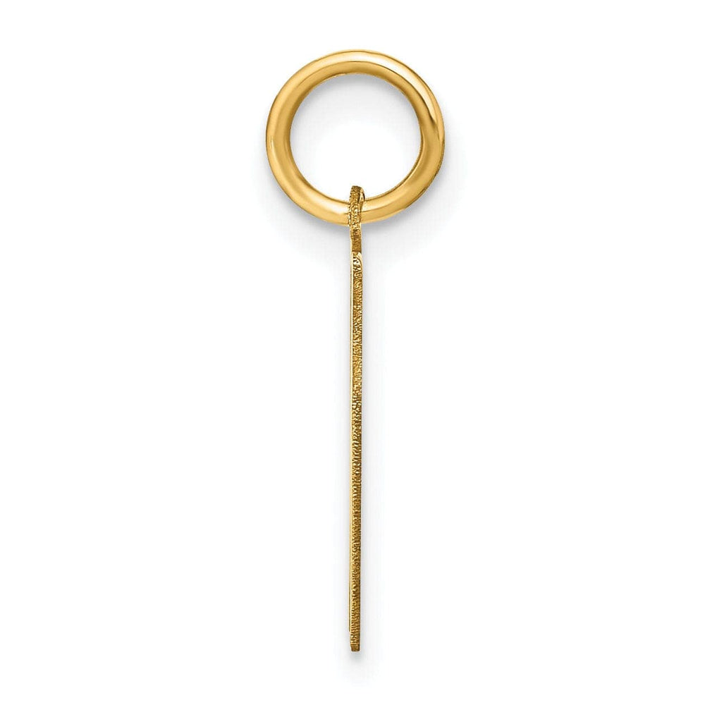 Lovely Rita's Pendants & Charms 14k Yellow Gold Women's Letter N Initial Charm Pendant