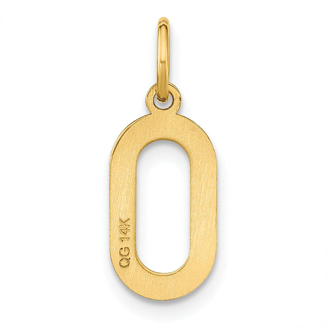 Lovely Rita's Pendants & Charms 14k Yellow Gold Women's Letter O Initial Charm Pendant