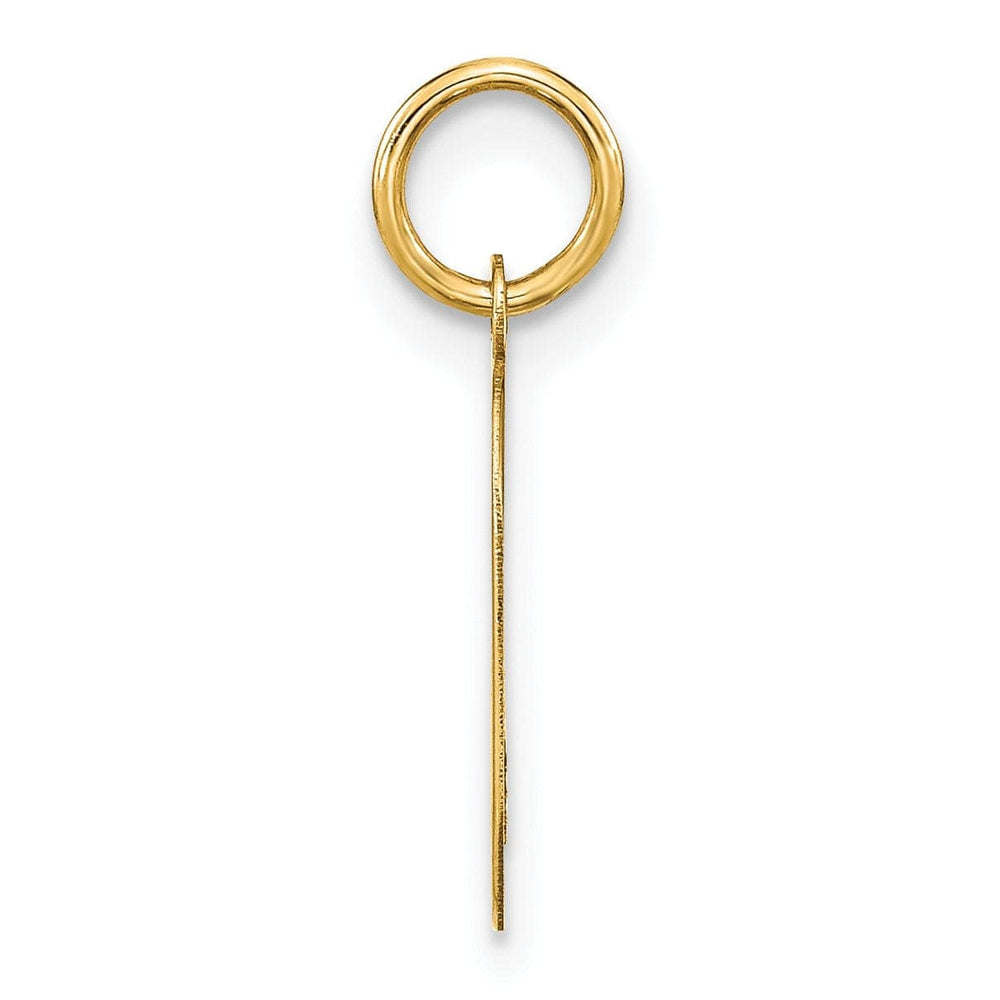 Lovely Rita's Pendants & Charms 14k Yellow Gold Women's Letter O Initial Charm Pendant