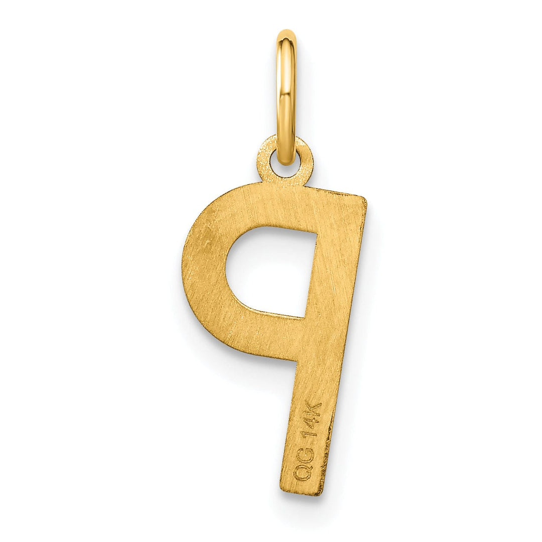 Lovely Rita's Pendants & Charms 14k Yellow Gold Women's Letter P Initial Charm Pendant