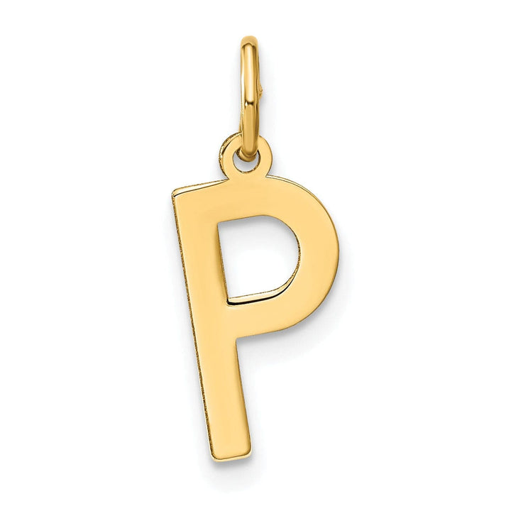 Lovely Rita's Pendants & Charms 14k Yellow Gold Women's Letter P Initial Charm Pendant