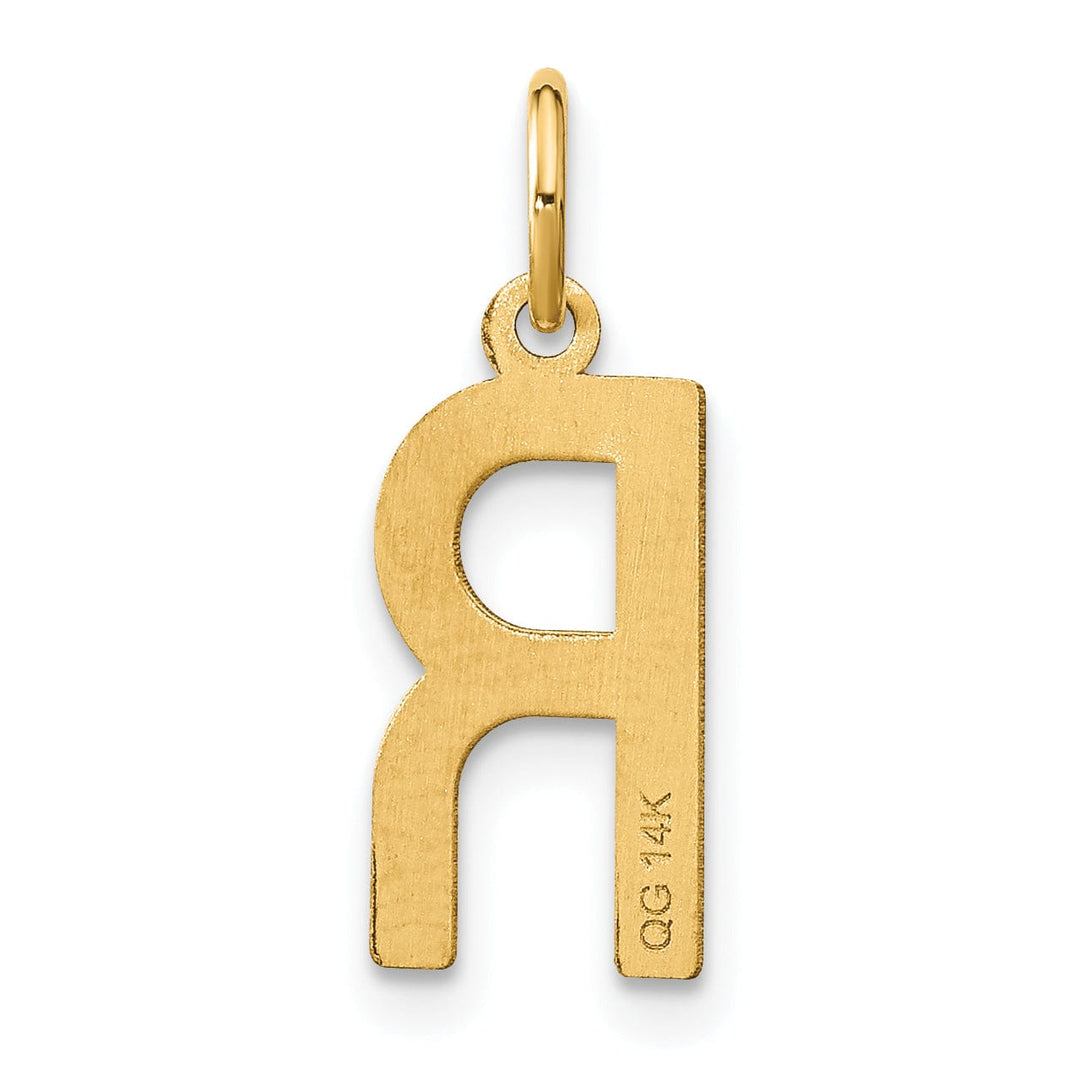 Lovely Rita's Pendants & Charms 14k Yellow Gold Women's Letter R Initial Charm Pendant