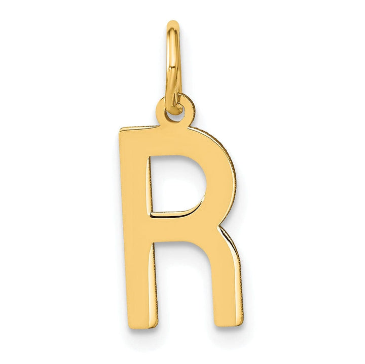 Lovely Rita's Pendants & Charms 14k Yellow Gold Women's Letter R Initial Charm Pendant