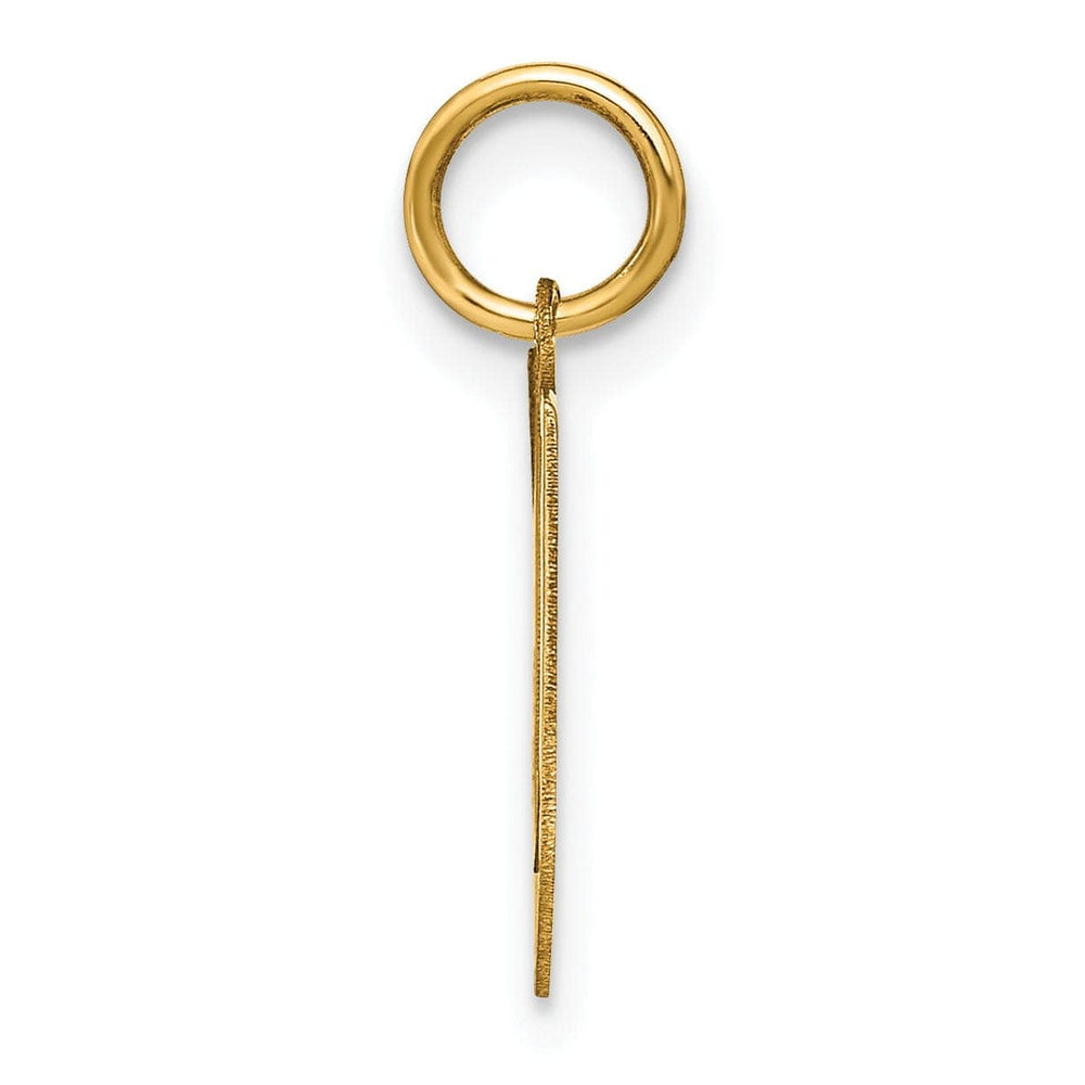 Lovely Rita's Pendants & Charms 14k Yellow Gold Women's Letter V Initial Charm Pendant