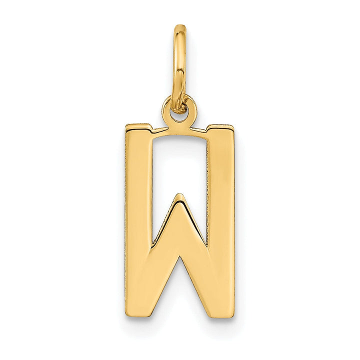 Lovely Rita's Pendants & Charms 14k Yellow Gold Women's Letter W Initial Charm Pendant