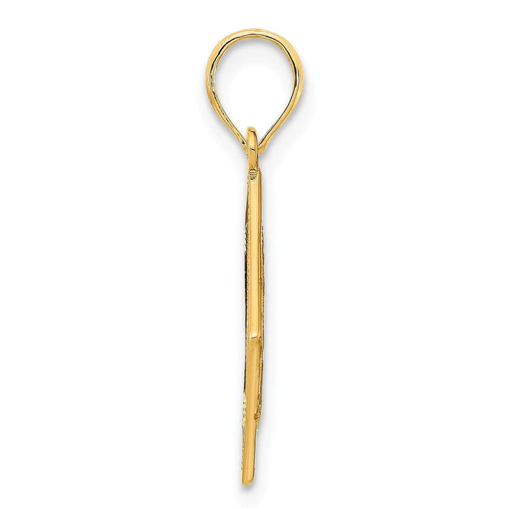 Lovely Rita's Pendants & Charms 14k Yellow Gold Womens Fancy Celtic Knot Design Pendant