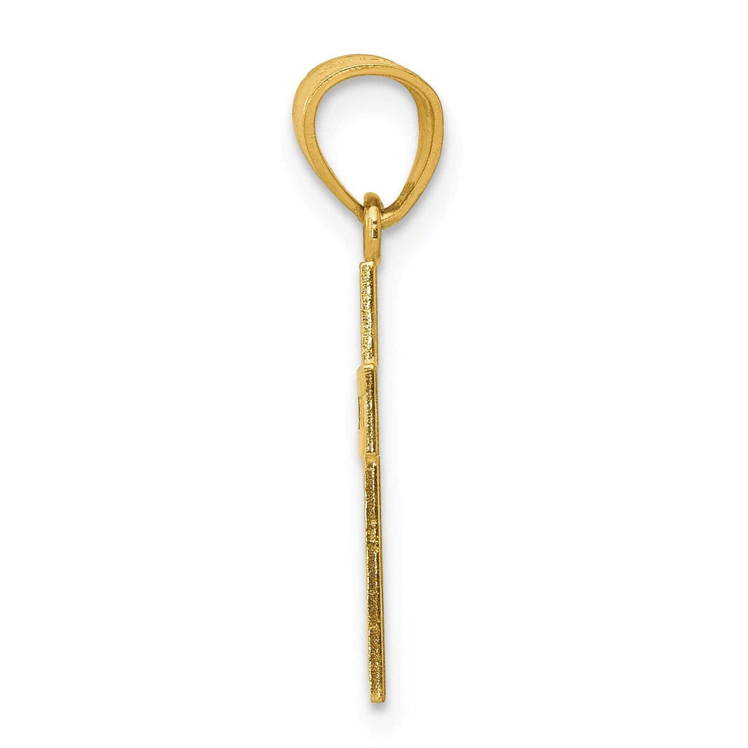 Lovely Rita's Pendants & Charms 14k Yellow Gold X Center Solid Cross Pendant