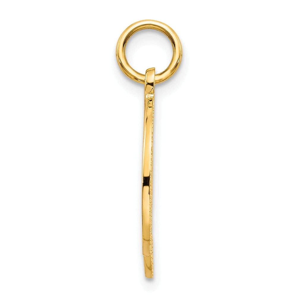 Lovely Rita's Pendants & Charms 14K Yellow GoldFancy Filigree Script Design Letter D Initial Pendant