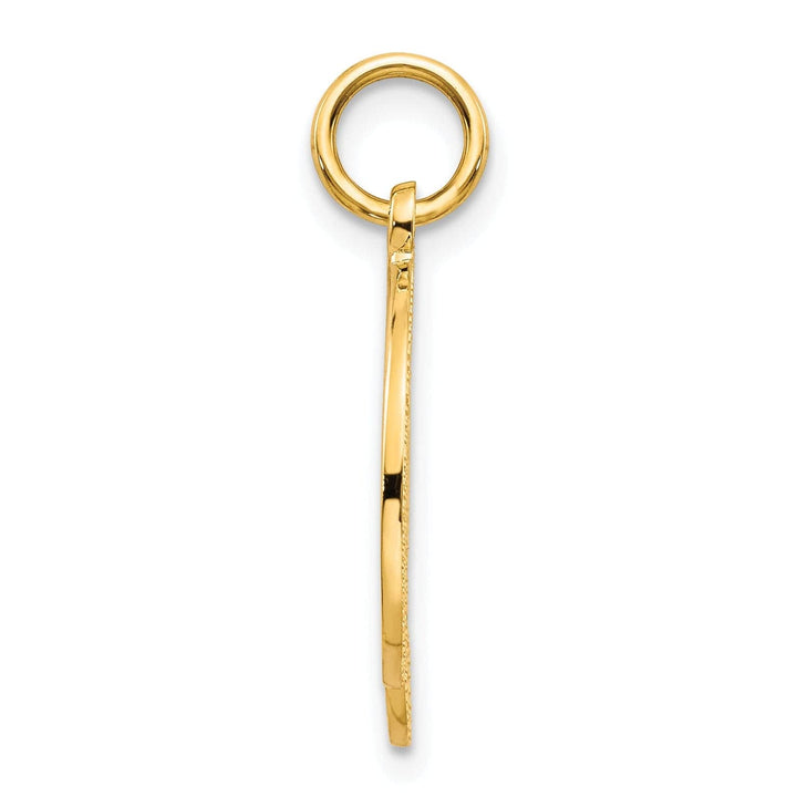 Lovely Rita's Pendants & Charms 14K Yellow GoldFancy Filigree Script Design Letter D Initial Pendant