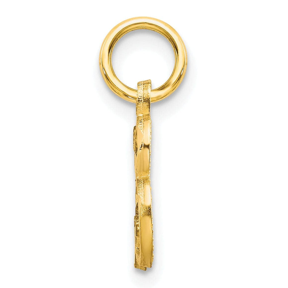 Lovely Rita's Pendants & Charms 14k Yellow GoldSmall Script Design Letter B Initial Charm Pendant