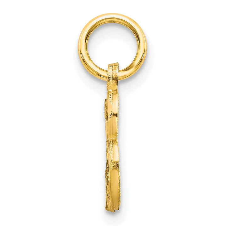 Lovely Rita's Pendants & Charms 14k Yellow GoldSmall Script Design Letter B Initial Charm Pendant