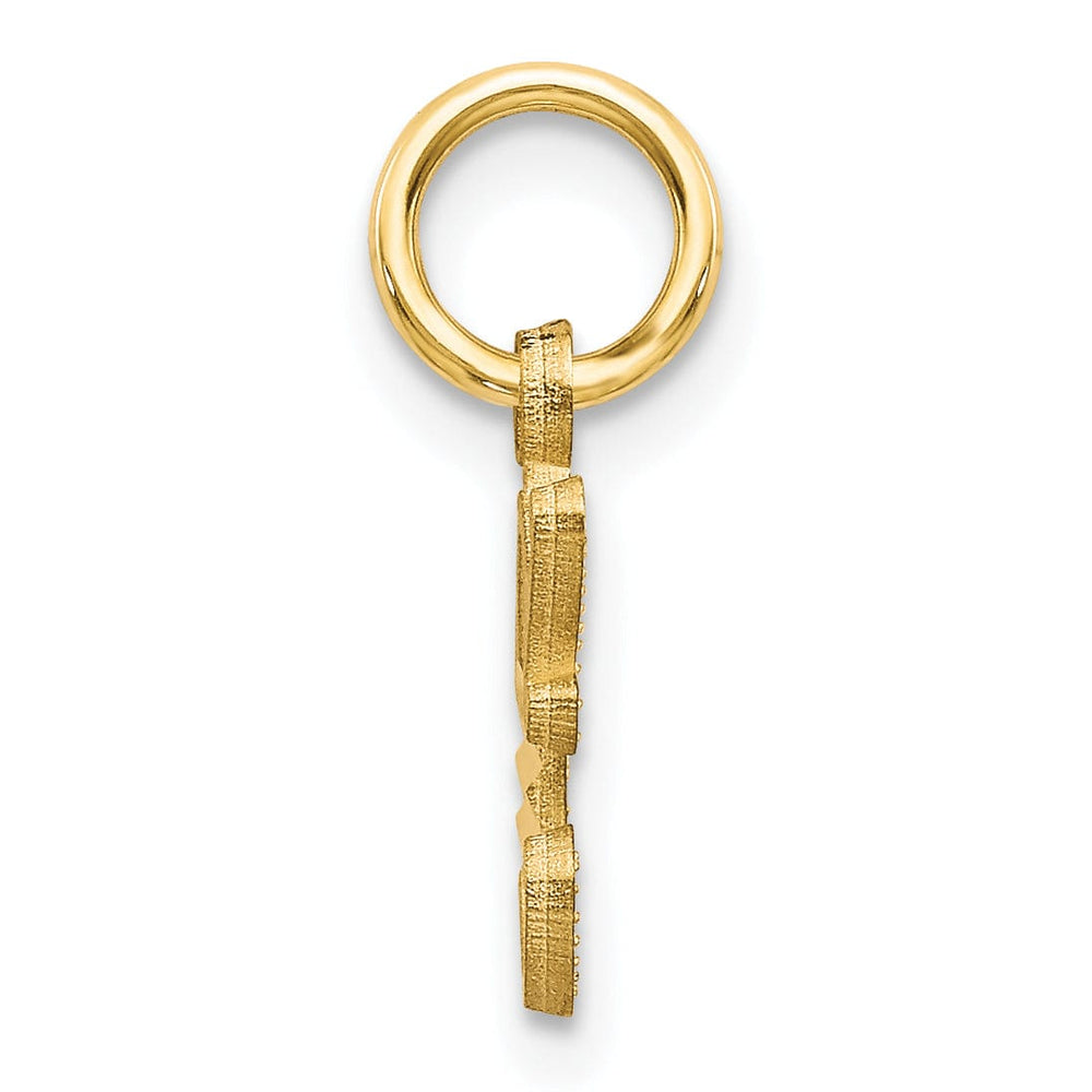 Lovely Rita's Pendants & Charms 14k Yellow GoldSmall Script Design Letter C Initial Charm Pendant