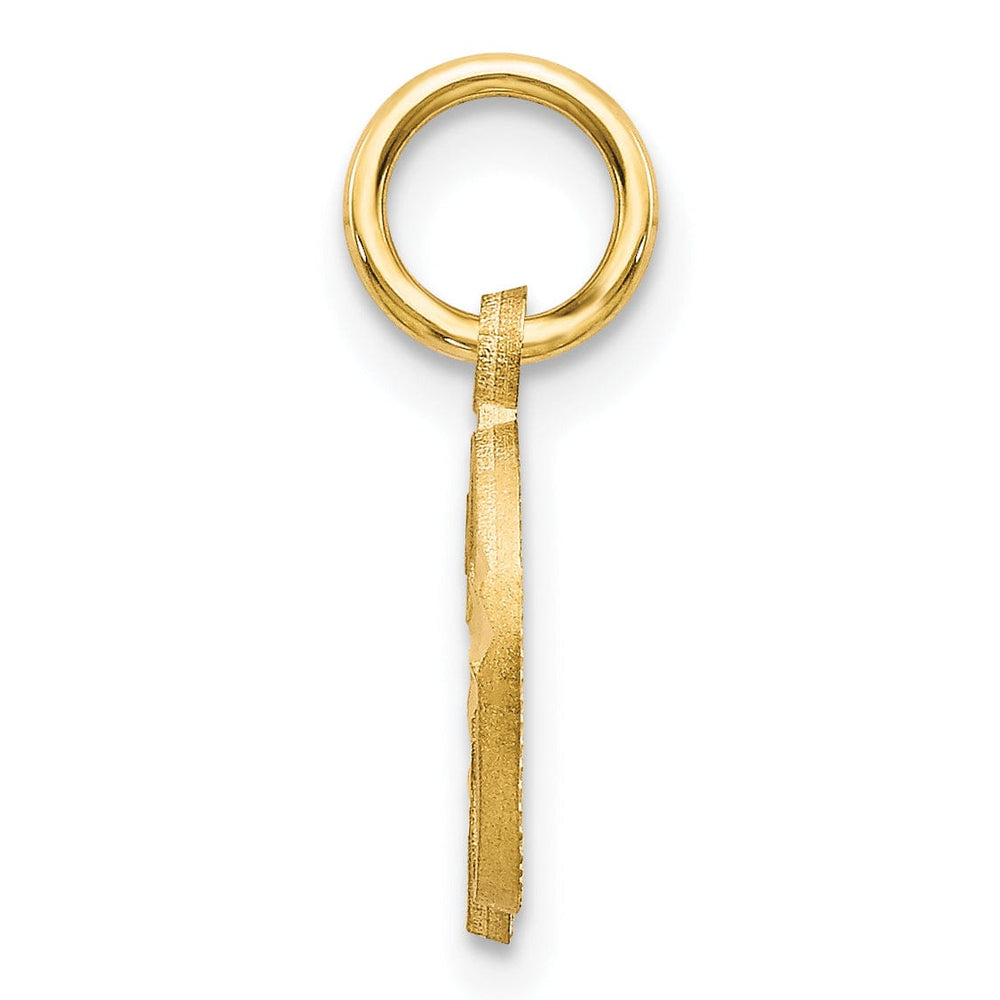 Lovely Rita's Pendants & Charms 14k Yellow GoldSmall Script Design Letter D Initial Charm Pendant