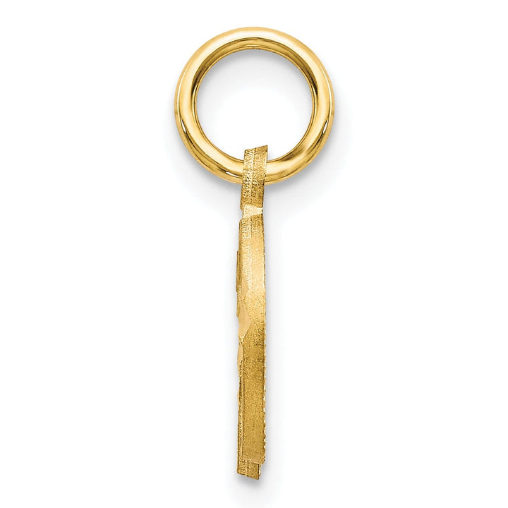 Lovely Rita's Pendants & Charms 14k Yellow GoldSmall Script Design Letter D Initial Charm Pendant