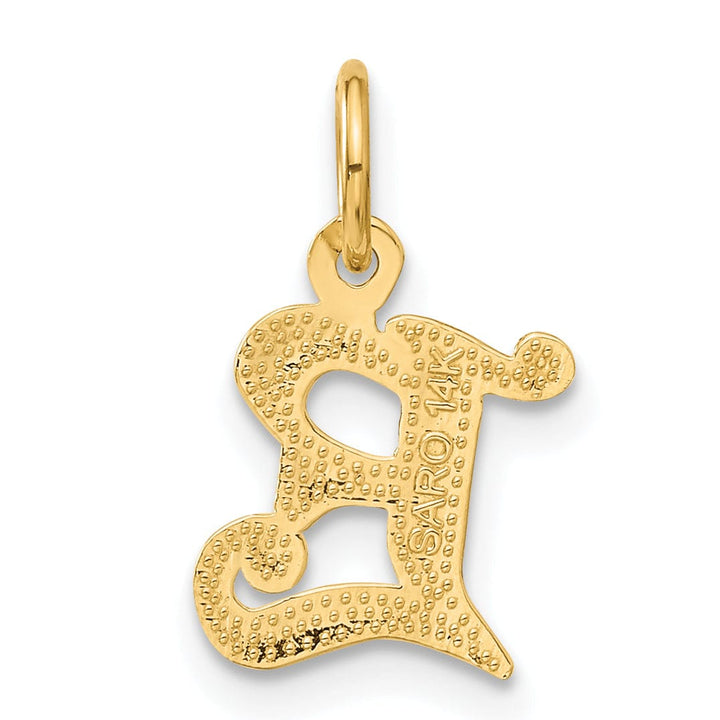Lovely Rita's Pendants & Charms 14k Yellow GoldSmall Script Design Letter E Initial Charm Pendant