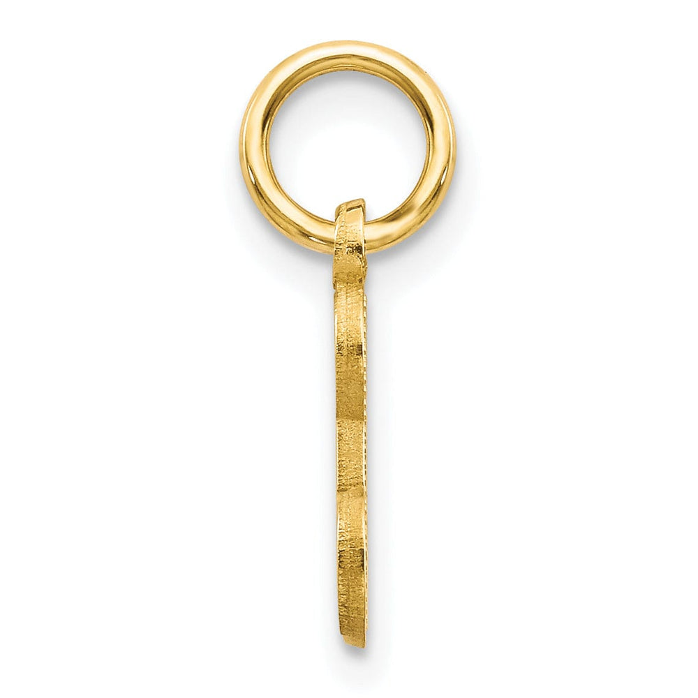 Lovely Rita's Pendants & Charms 14k Yellow GoldSmall Script Design Letter E Initial Charm Pendant