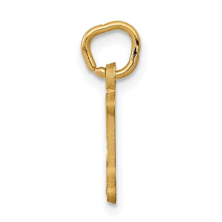 Lovely Rita's Pendants & Charms 14k Yellow GoldSmall Script Design Letter I Initial Charm Pendant