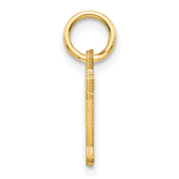 Lovely Rita's Pendants & Charms 14k Yellow GoldSmall Script Design Letter N Initial Charm Pendant