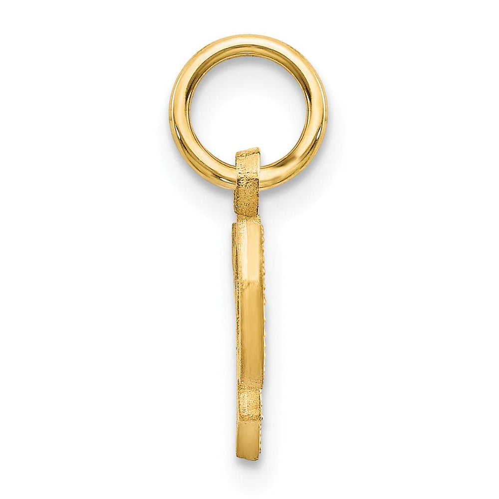 Lovely Rita's Pendants & Charms 14k Yellow GoldSmall Script Design Letter P Initial Charm Pendant