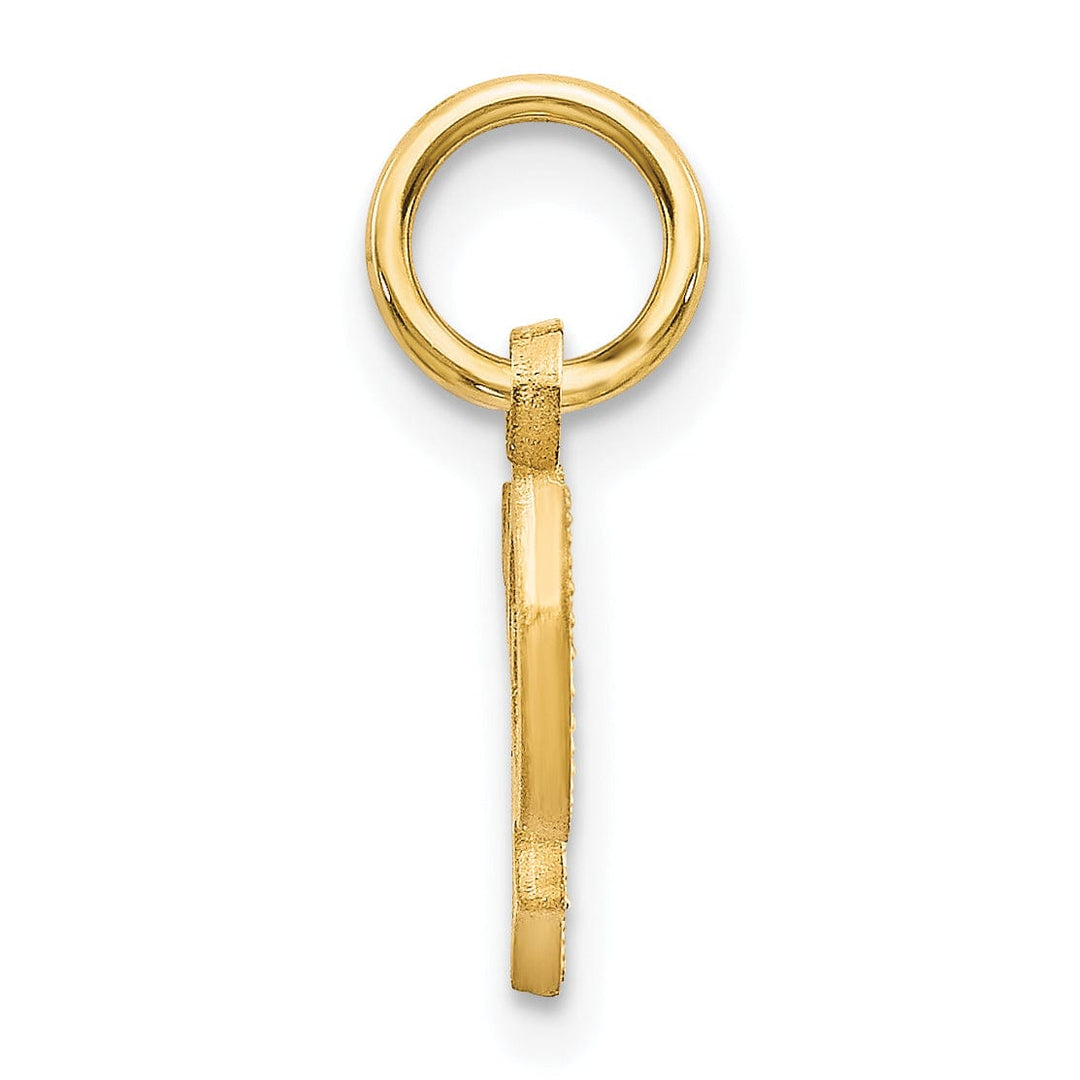 Lovely Rita's Pendants & Charms 14k Yellow GoldSmall Script Design Letter P Initial Charm Pendant