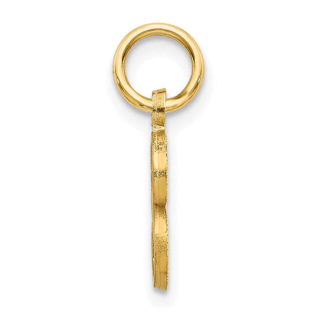 Lovely Rita's Pendants & Charms 14k Yellow GoldSmall Script Design Letter S Initial Charm Pendant