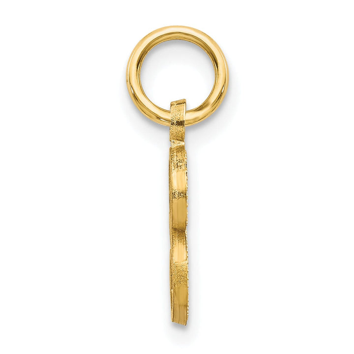 Lovely Rita's Pendants & Charms 14k Yellow GoldSmall Script Design Letter S Initial Charm Pendant