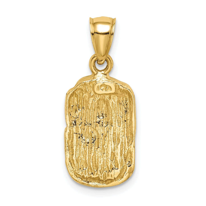 Lovely Rita's Pendants & Charms 14K Yellow Golid Soild Textured Polished Finish Nugget Charm Pendant