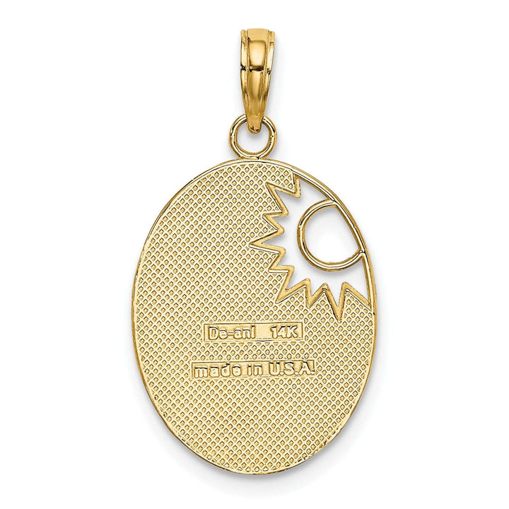 Lovely Rita's Pendants & Charms 14k Yellow, White Gold YOU ARE MY SUNSHINE Sun Cut Out Pendant