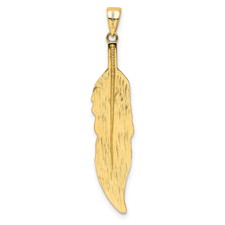 Lovely Rita's Pendants & Charms 14kt Yellow Gold Feather charm Pendant