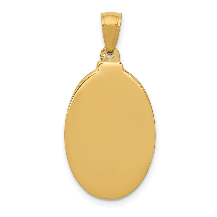Lovely Rita's Pendants & Charms 14kYellow Gold Saint Theresa Oval Medal Pendant.