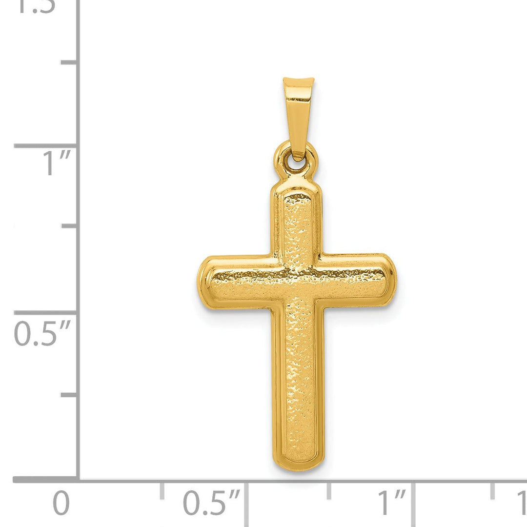 Lovely Rita's Pendants & Charms 14kYellow Gold Satin Finish Latin Cross Pendant