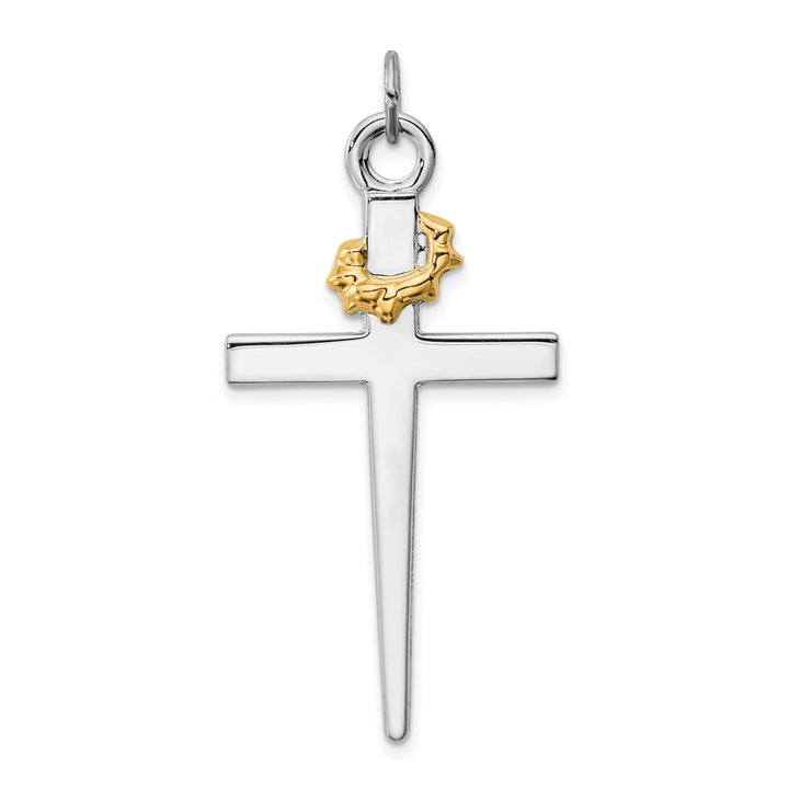 Lovely Rita's Pendants & Charms 18k Gold-plated Sterling Silver Cross Pendant