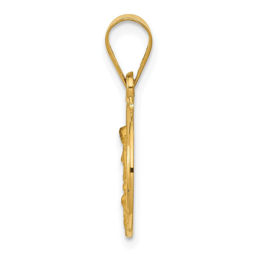 Lovely Rita's Pendants & Charms 18k Yellow Gold Guardian Angel Medal Pendant