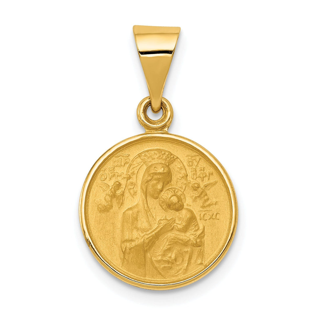 Lovely Rita's Pendants & Charms 18k Yellow Gold Our Lady of Perpetual Help Medal