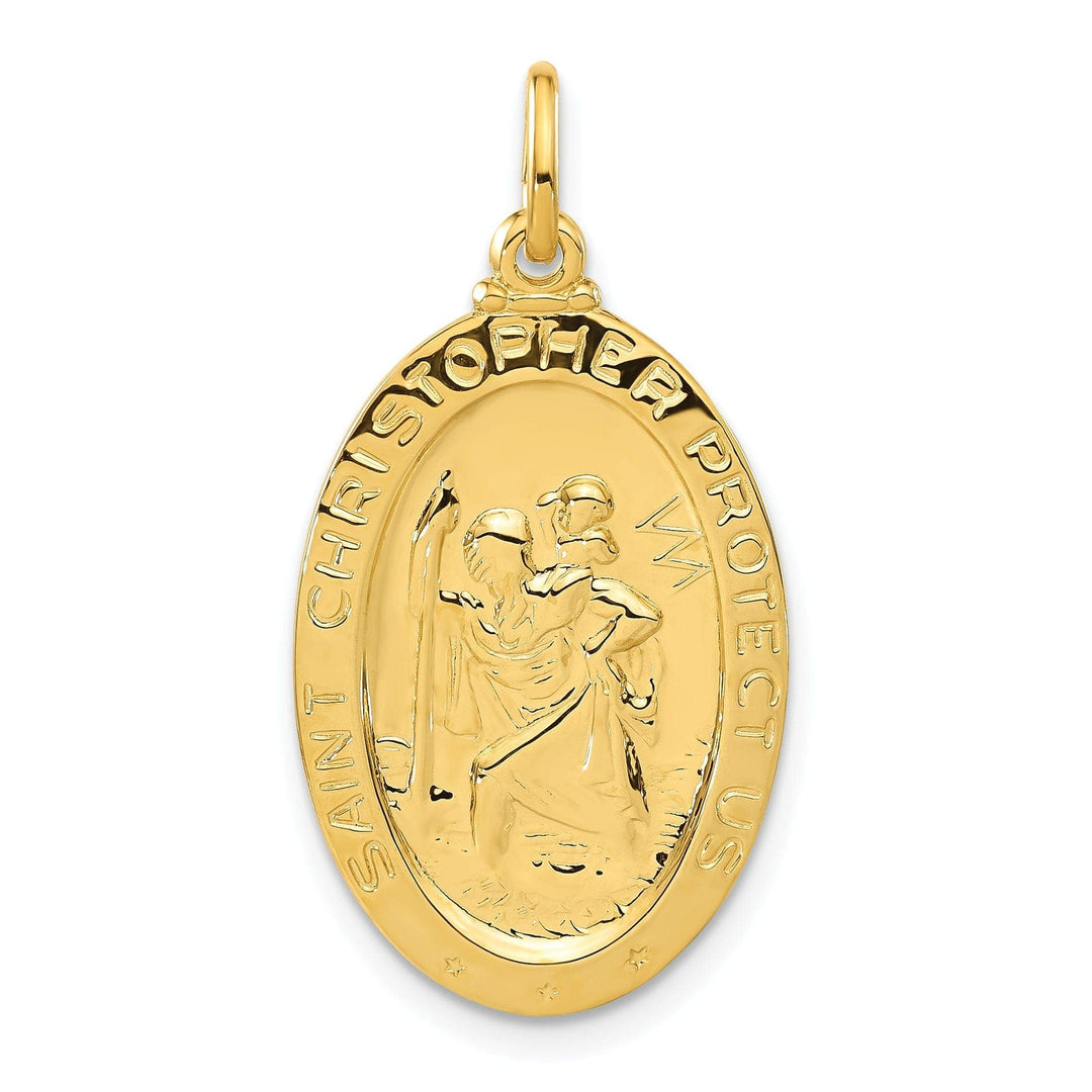 Lovely Rita's Pendants & Charms 24k Gold-plated Silver St Christopher Baseball Med