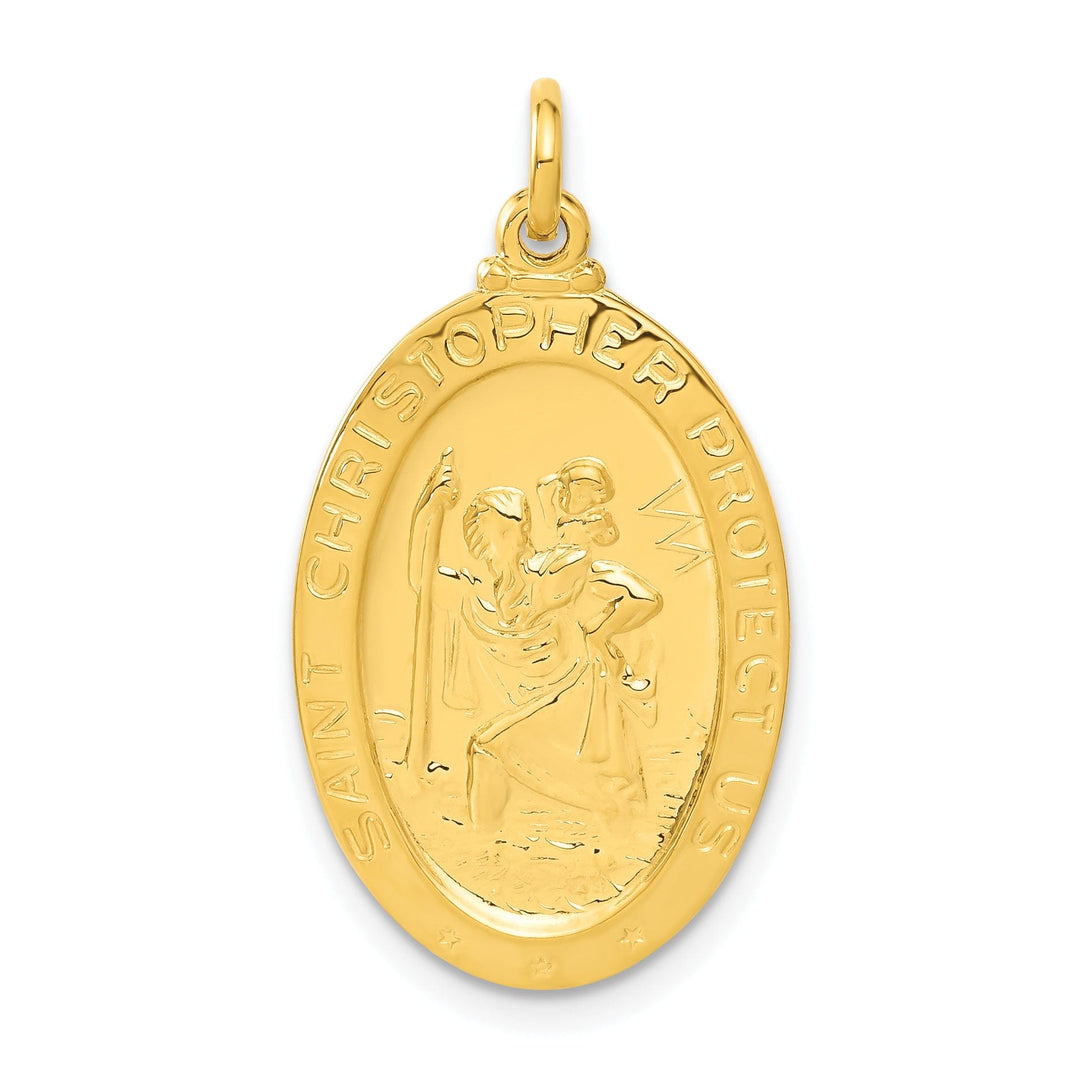 Lovely Rita's Pendants & Charms 24k Gold-plated Silver St Christopher Basketball Medal