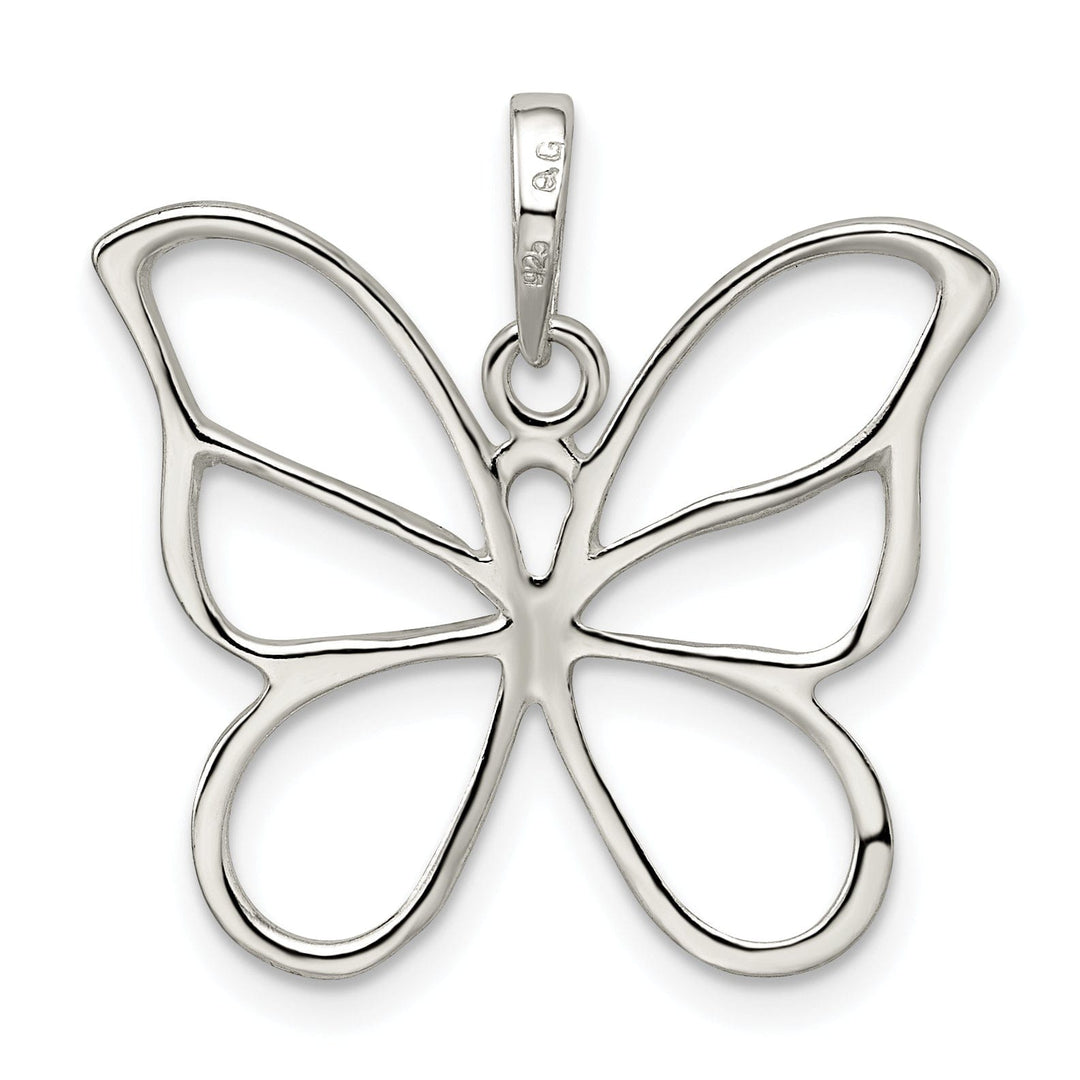 Lovely Rita's Pendants & Charms 925 Sterling Silver Polished Butterfly Pendant