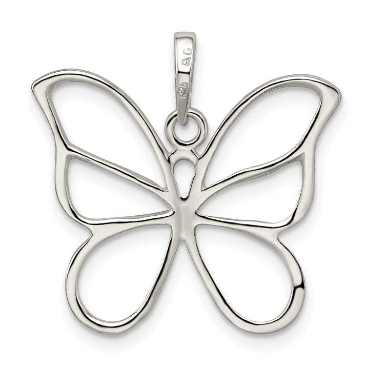 Lovely Rita's Pendants & Charms 925 Sterling Silver Polished Butterfly Pendant