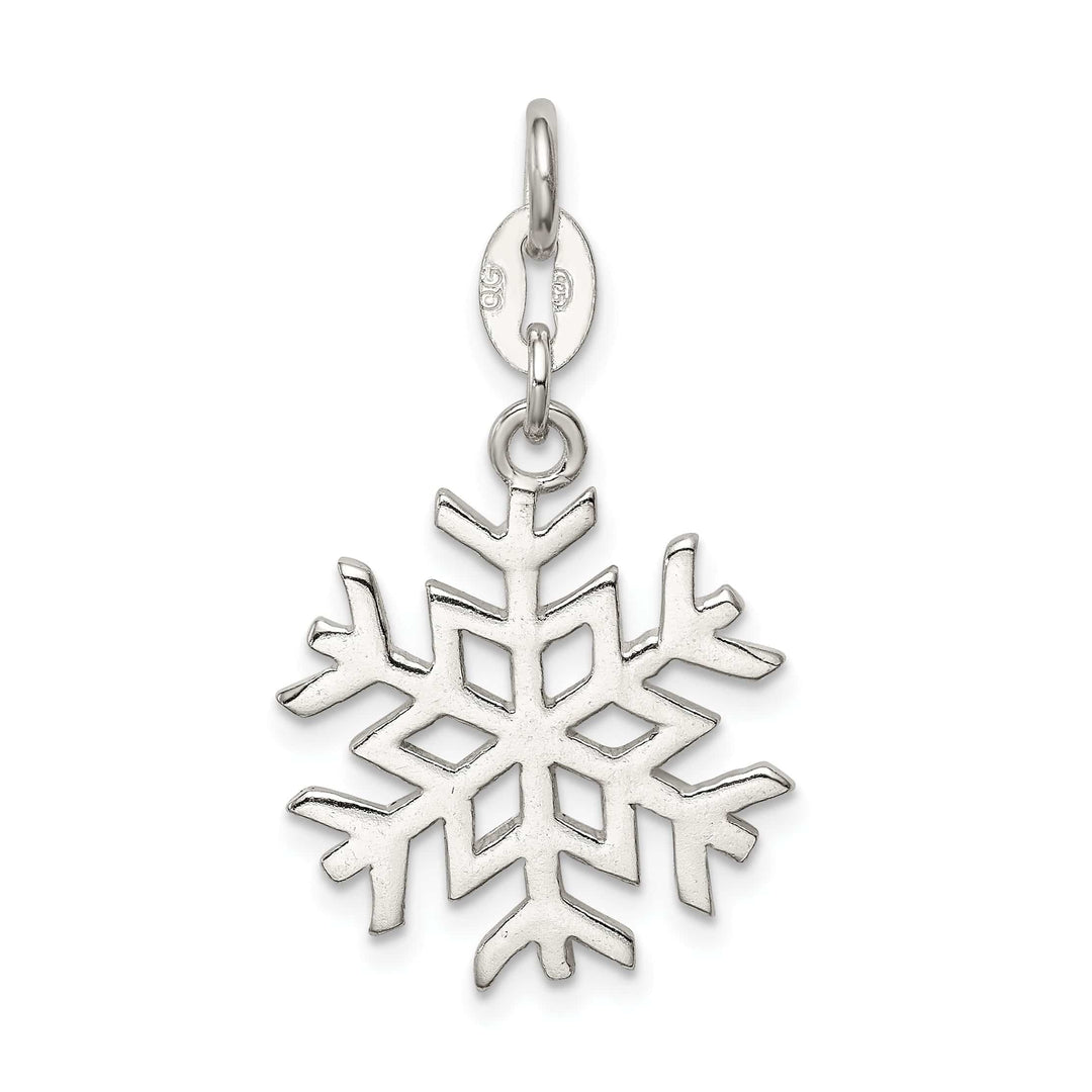 Lovely Rita's Pendants & Charms 925 Sterling Silver Polished Snowflake Charm Pendant
