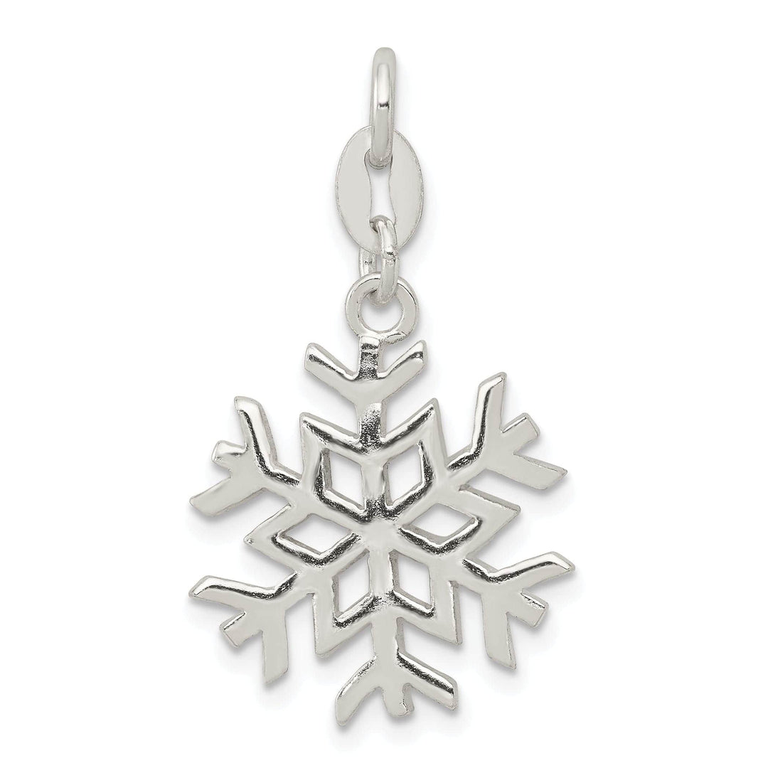 Lovely Rita's Pendants & Charms 925 Sterling Silver Polished Snowflake Charm Pendant