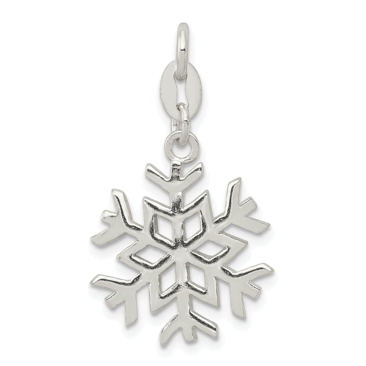 Lovely Rita's Pendants & Charms 925 Sterling Silver Polished Snowflake Charm Pendant