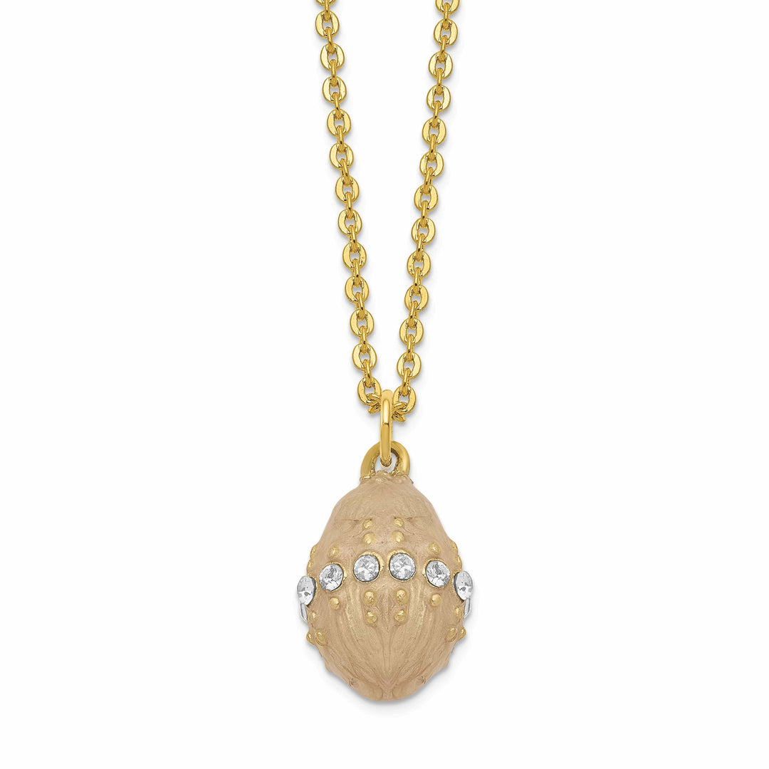 Lovely Rita's Pendants & Charms Bejewel Multi Color Finish CAPTIVATING CROWN Champagne Egg Trinket Box