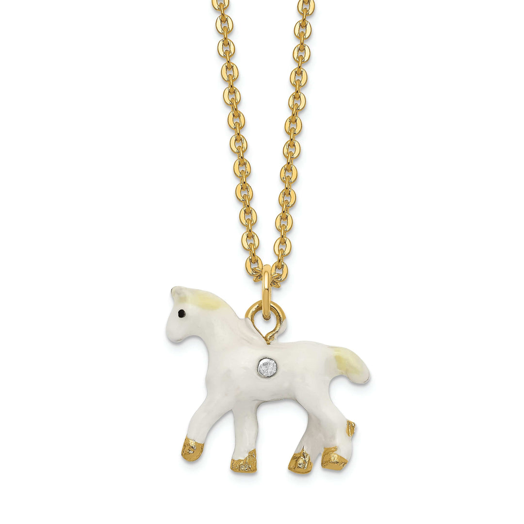 Luxury Giftware by Jere Pendants & Charms Bejewel Pewter Multi Color Finish SUNNY Enchanted Unicorn Trinket Box