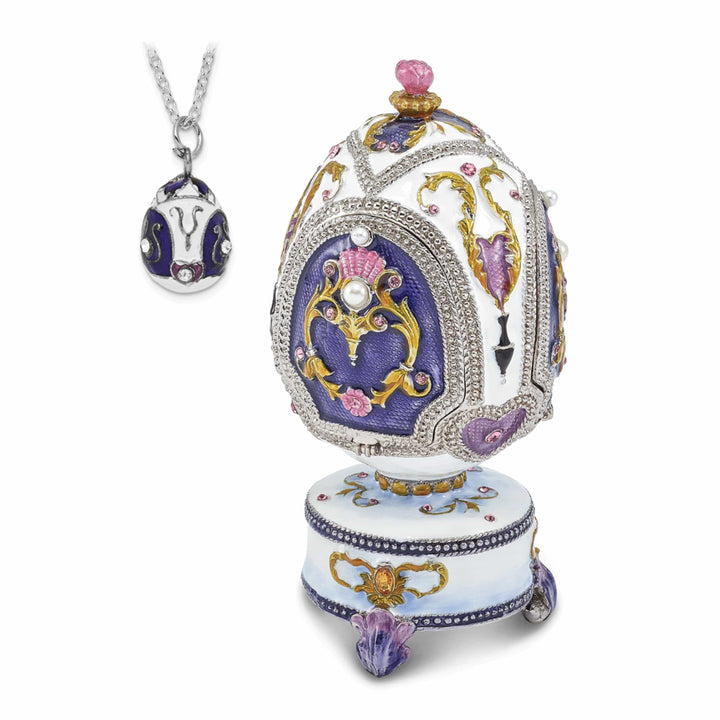 Lovely Rita's Pendants & Charms Bejeweled MERRY-GO-ROUND Carousel (It's A Small World) Musicial Egg