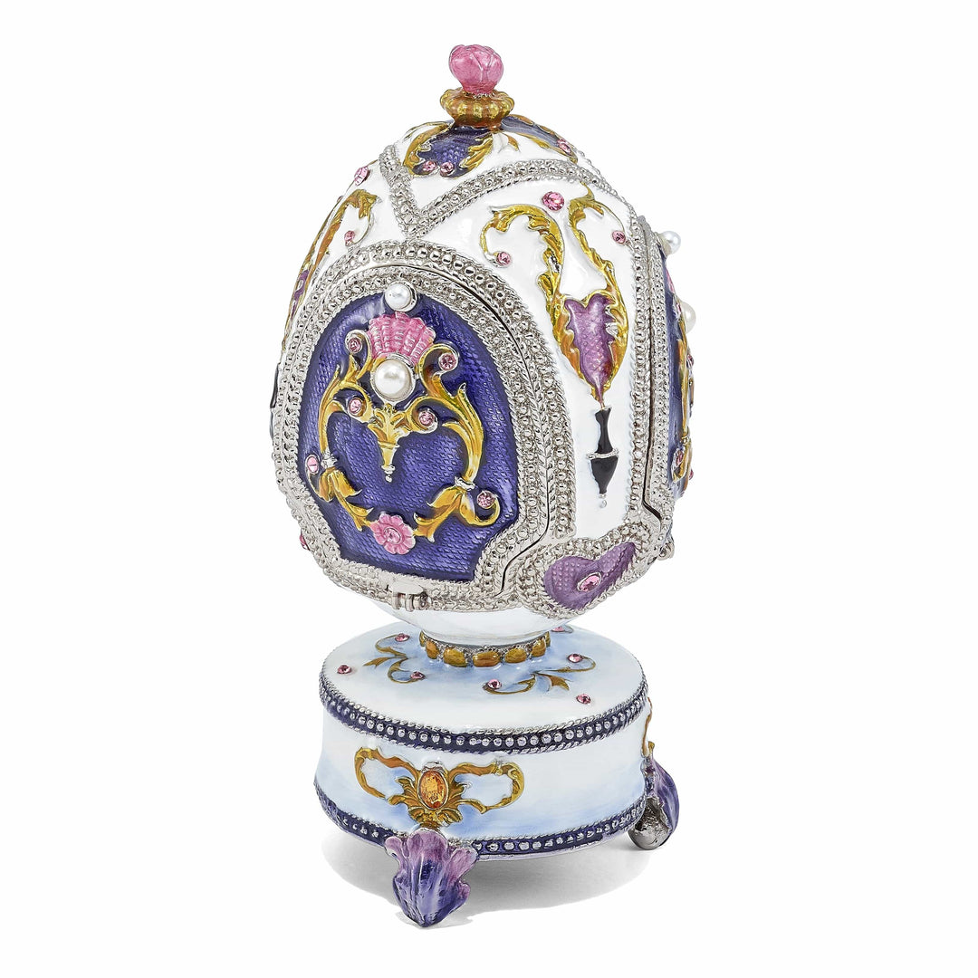 Lovely Rita's Pendants & Charms Bejeweled MERRY-GO-ROUND Carousel (It's A Small World) Musicial Egg