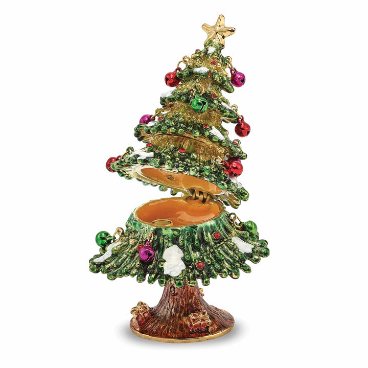 Lovely Rita's Pendants & Charms Bejeweled Multi Color Finish DECK THE HALLS Christmas Tree Trinket Box