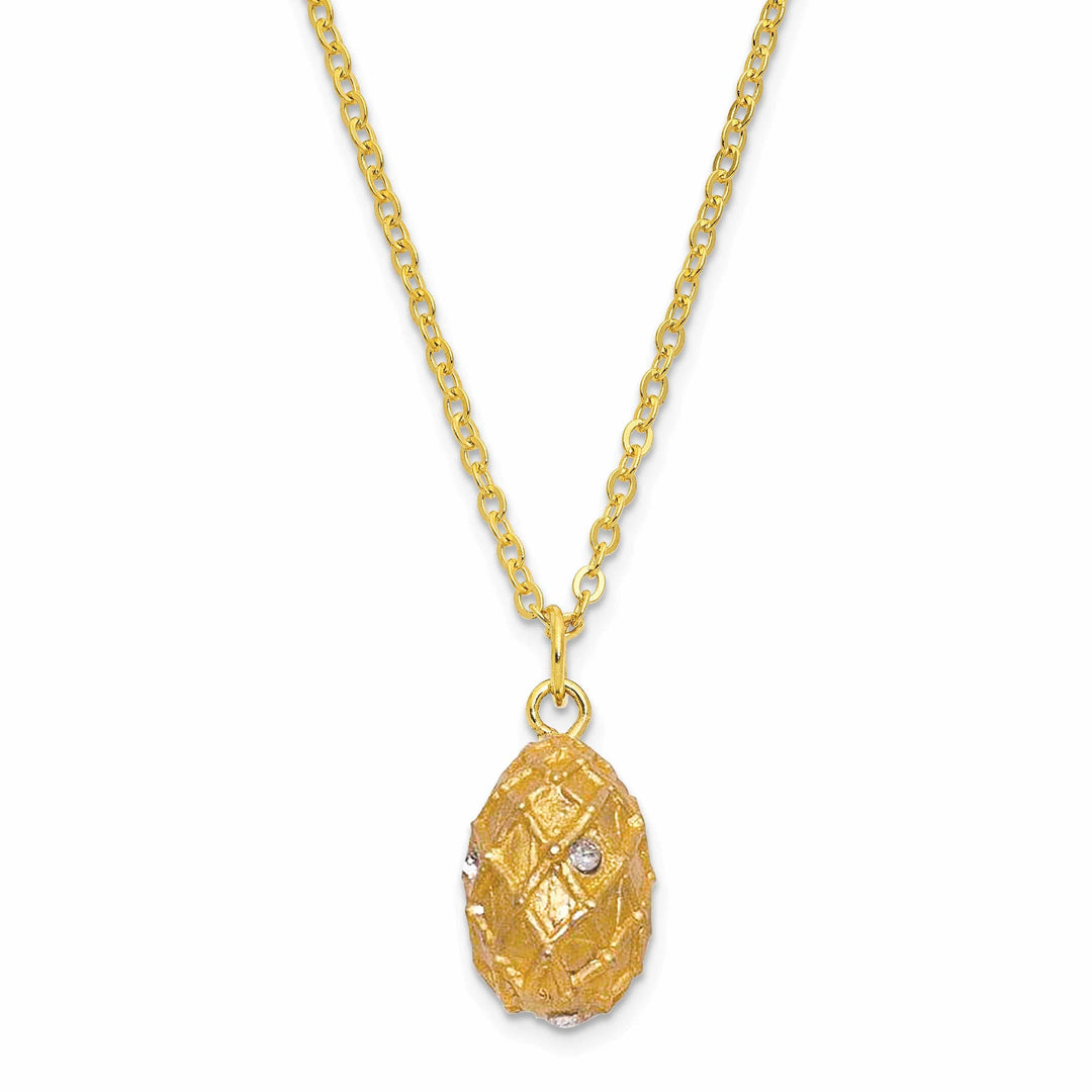 Lovely Rita's Pendants & Charms Bejeweled Multi Color Finish ROYAL GOLD (Plays Swan Lake) Musical Egg