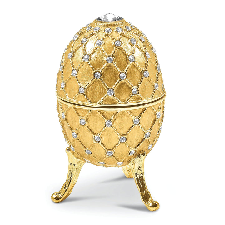 Lovely Rita's Pendants & Charms Bejeweled Multi Color Finish ROYAL GOLD (Plays Swan Lake) Musical Egg