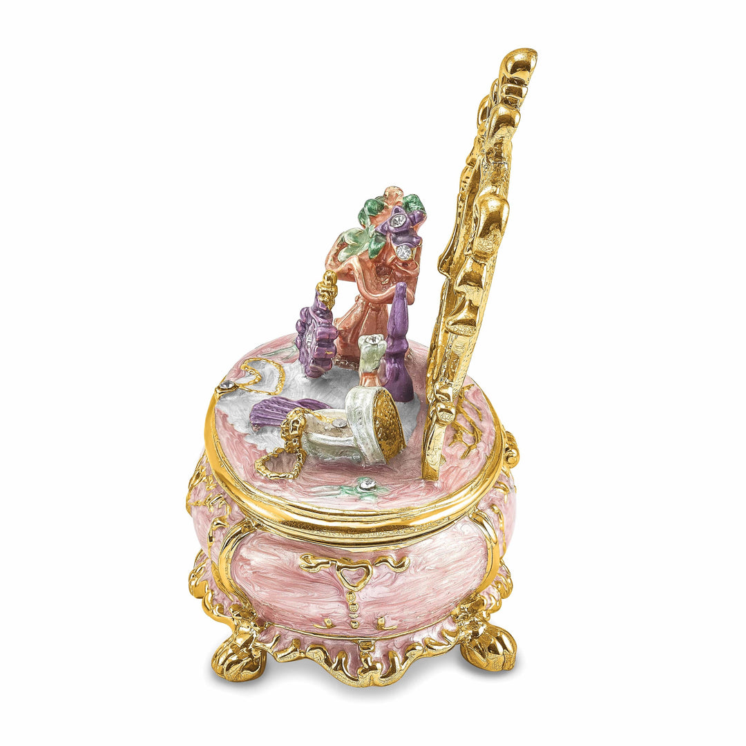 Lovely Rita's Pendants & Charms Bejeweled Multi Color Finish VANITY Dressing Makeup Table Trinket Box